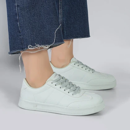 کفش و کتانی ونس راحتی زنانه و دخترانه رنگ سبز پاستلی کد M965
