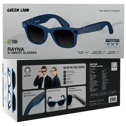 عینک هوشمند گرین لاین Green Lion مدل GL-SG24 ضد نور آبی و UV400