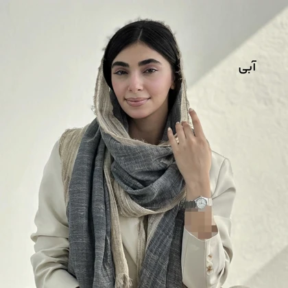 شال زنانه لینن حصیری مادمازل | آی بولک