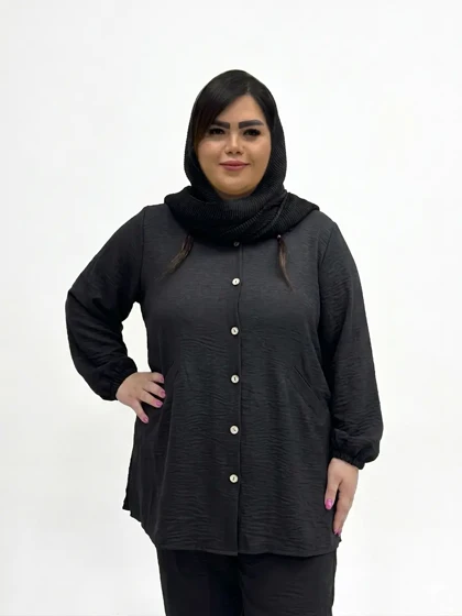 شومیز یه شکاری جیب فیلتو بغل دکمه