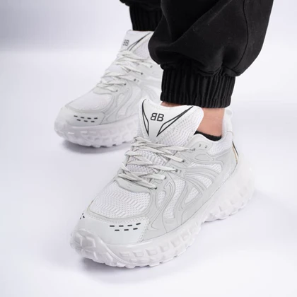 کفش و کتانی مردانه مدل بالنسیاگا BALENCIGA رنگ سفید