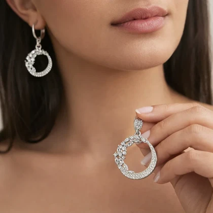 نیم ست زنانه طرح جواهر