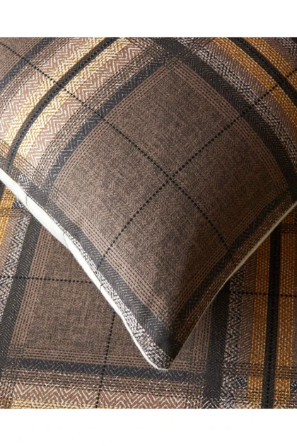 سرویس روتختی دو نفره English Home مدل Windsor Plaid پنبه پلی‌استر - قهوه‌ای