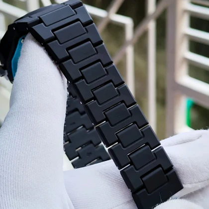 ساعت مچی عقربه ای کوارتز مردانه مدل دارک واچ بند سبک قفل مخفی