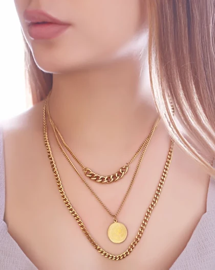 گردنبند کارتیر سه لاین