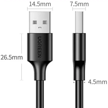 کابل دیتا USB 2.0 یوگرین Ugreen مدل 10309 طول 1 متر