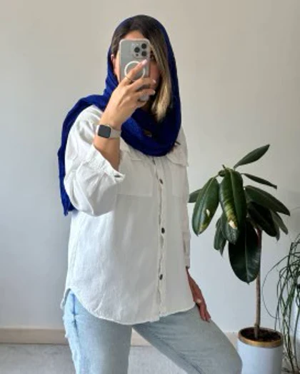 مانتو جین رنگی 1
