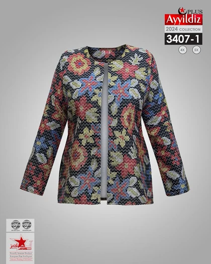 کت مجلسی زنانه سایز بزرگ کد 3407