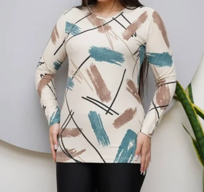 بلوز زنانه موهر نگین‌دار مجلسی