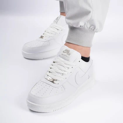 کفش و کتانی زنانه و مردانه مدل نایک ایرفورس NIKE_AIR FORCE رنگ سفید کد 30037