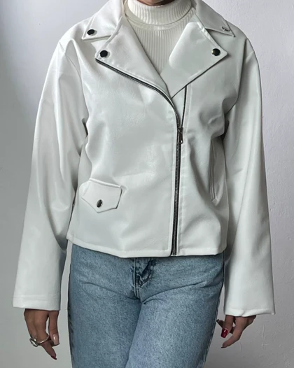 کت چرم جیب نما کد  100150