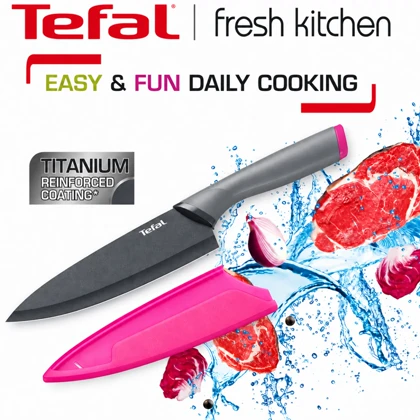 چاقوی سرآشپز تفال Tefal مدل K1220304 با تیغه 15 سانتی متر