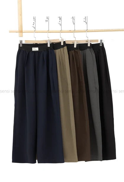 شلوار بزایاق کمر کش کد1005183