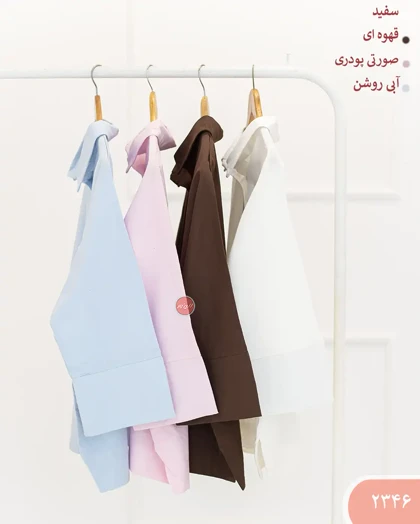 مانتو رنگی تک جیب 2346