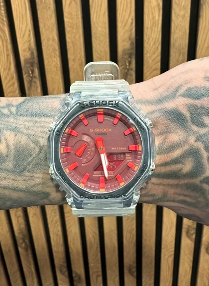 ساعت جی شاک 2100 صفحه قرمز