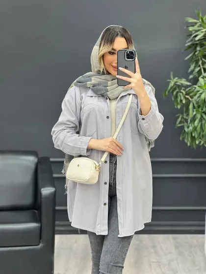 مانتو کتان شاپرک