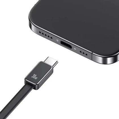 شارژر دیواری 30 وات Type-C و USB یوسامز با کابل تایپ سی CC296