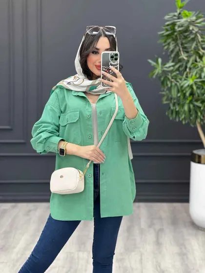 مانتو شومیزی آستین دو دکمه