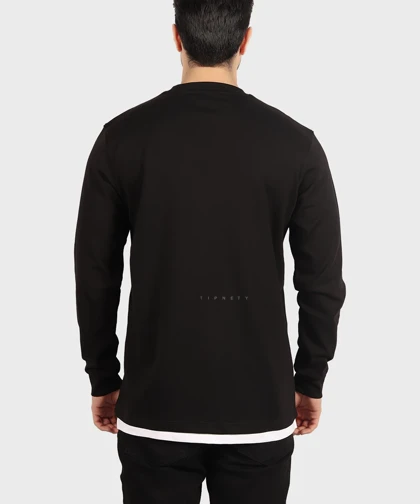 تیشرت آستین بلند مردانه ساده 2419