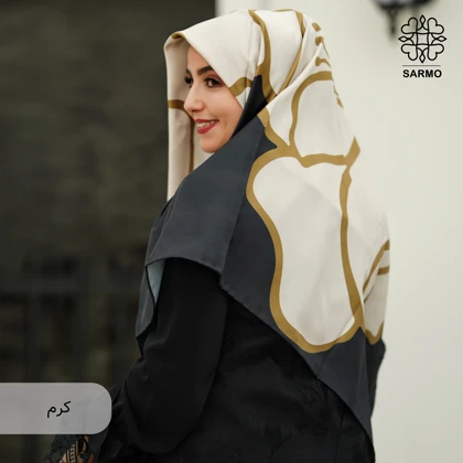 روسری ابریشم کجراه گلرخ