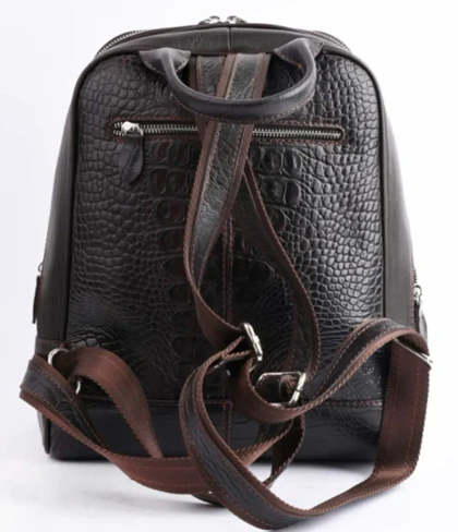 کوله چرم طبیعی داریا قهوه ای