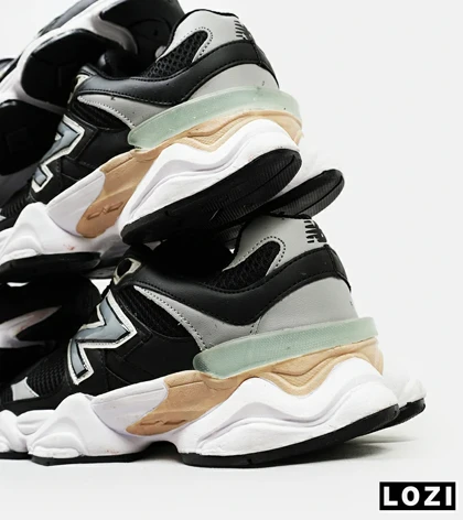 کفش کتانی مردانه و زنانه مشکی طوسی NEW BALANCE 9060 مدل 4972