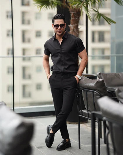 پیراهن شانلی کوتاه