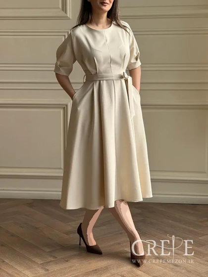 پیراهن جلو پیله کرپ