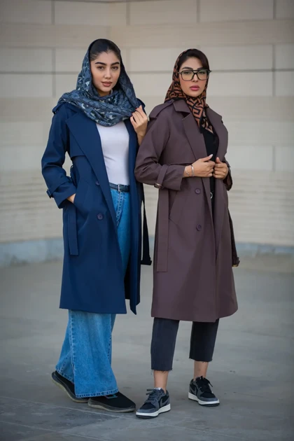 بارانی بلند 4 دکمه