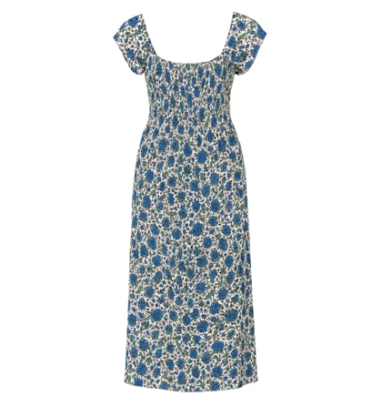 پیراهن زنانه بلند ساحلی وارداتی نخی