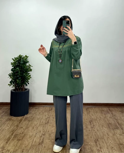 مانتو گلدوزی پونه 3(ایراد دار)