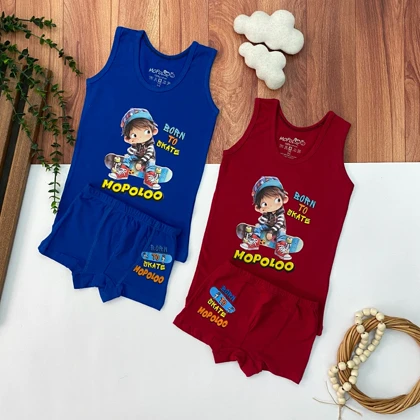 ست لباس زیر پسرانه مدل اسکیت