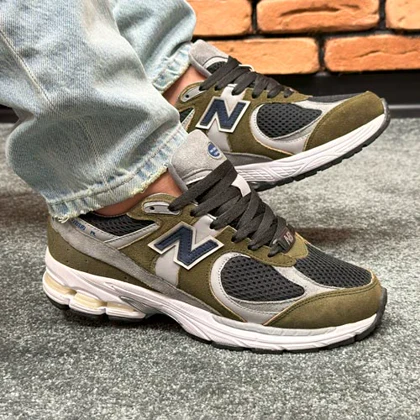 کتانی اسپرت مردانه مدل نیوبالانس2002 NEW BALANCE رنگ یشمی