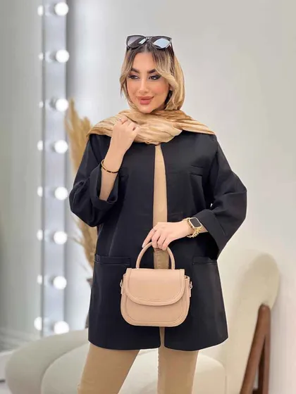 مانتو چهار جیب مغزی دوزی