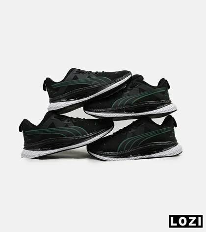 کفش کتانی ورزشی مردانه مشکی سبز PUMA مدل 5072