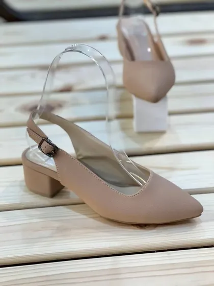 صندل مجلسی زنانه پشت‌باز پاشنه 3 سانت V20