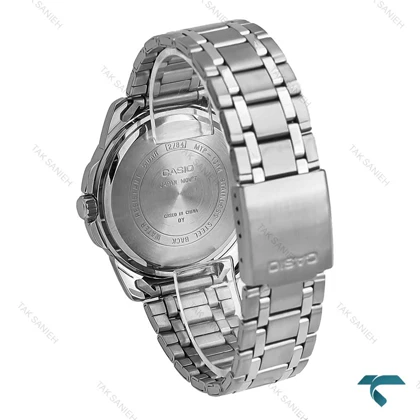 ساعت مردانه کاسیو MTP-1314 سیلور صفحه سرمه ای Casio-7108-G