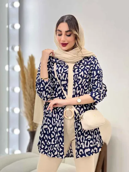 شومیز طرح دار ملودی