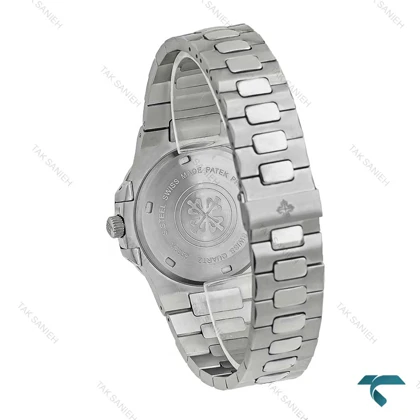 Patek فیلیپ مردانه سیلور صفحه سرمه ای Patek-8046-G
