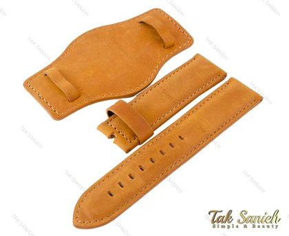 بند ساعت پورشه جیر عسلی Porsche-Strap-3666-G