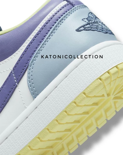 کتانی ویتنامی نایک ایر جردن وان لو میس مچ مجنتا nike air jordan 1 low mismatched purple magneta
