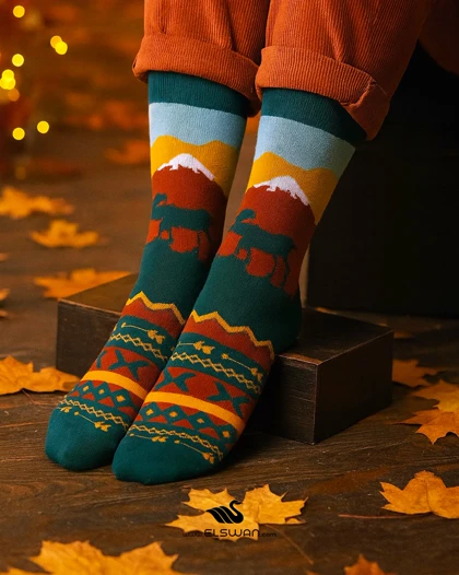 جوراب ساق‌دار پنبه سایه گوزن