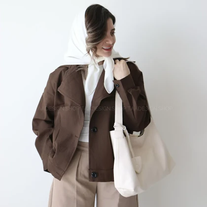 ترنچ کت مدل شارمین