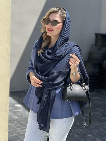 شال نخی پلیسه مایا کد 658