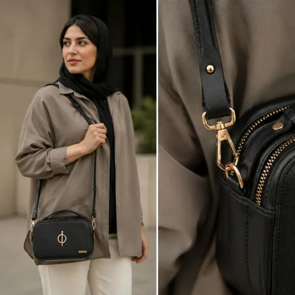 کیف دوشی و دستی زنانه مدل اطلس کد 099-HRM