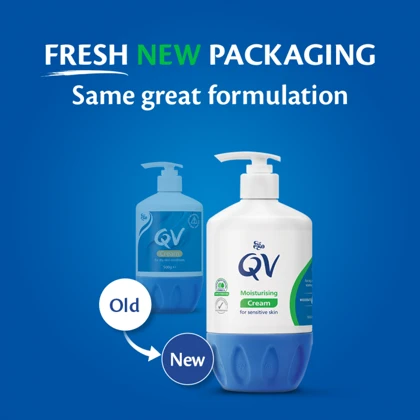 کرم مرطوب کننده پوست های حساس کیو وی QV Moisturising Cream For Sensitive Skin 500g