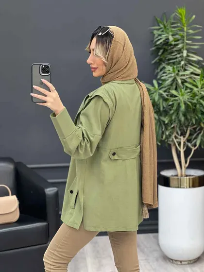 مانتو لینن سرشانه ژیله