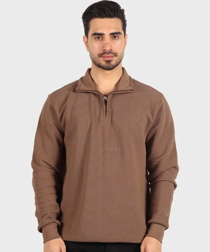 بافت مردانه نیم زیپ و ساده 8016