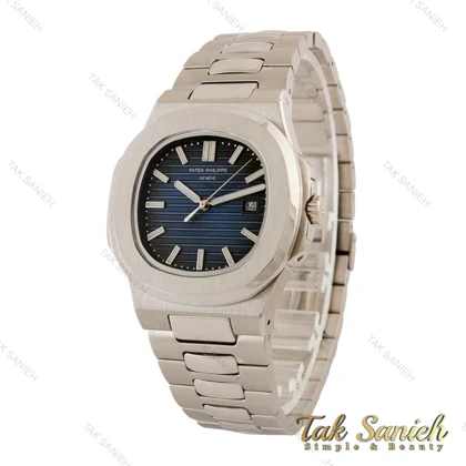 ساعت پتک فلیپ ناتیلوس مردانه استیل صفحه سرمه ای Patek-5399-G