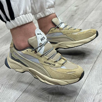 کتانی اسپرت مردانه مدل پوما PUMA رنگ کرم